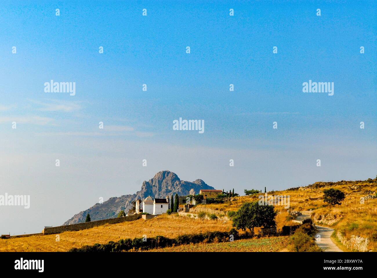 The village of San Antonino in Balagna in the north corsica Stock Photo