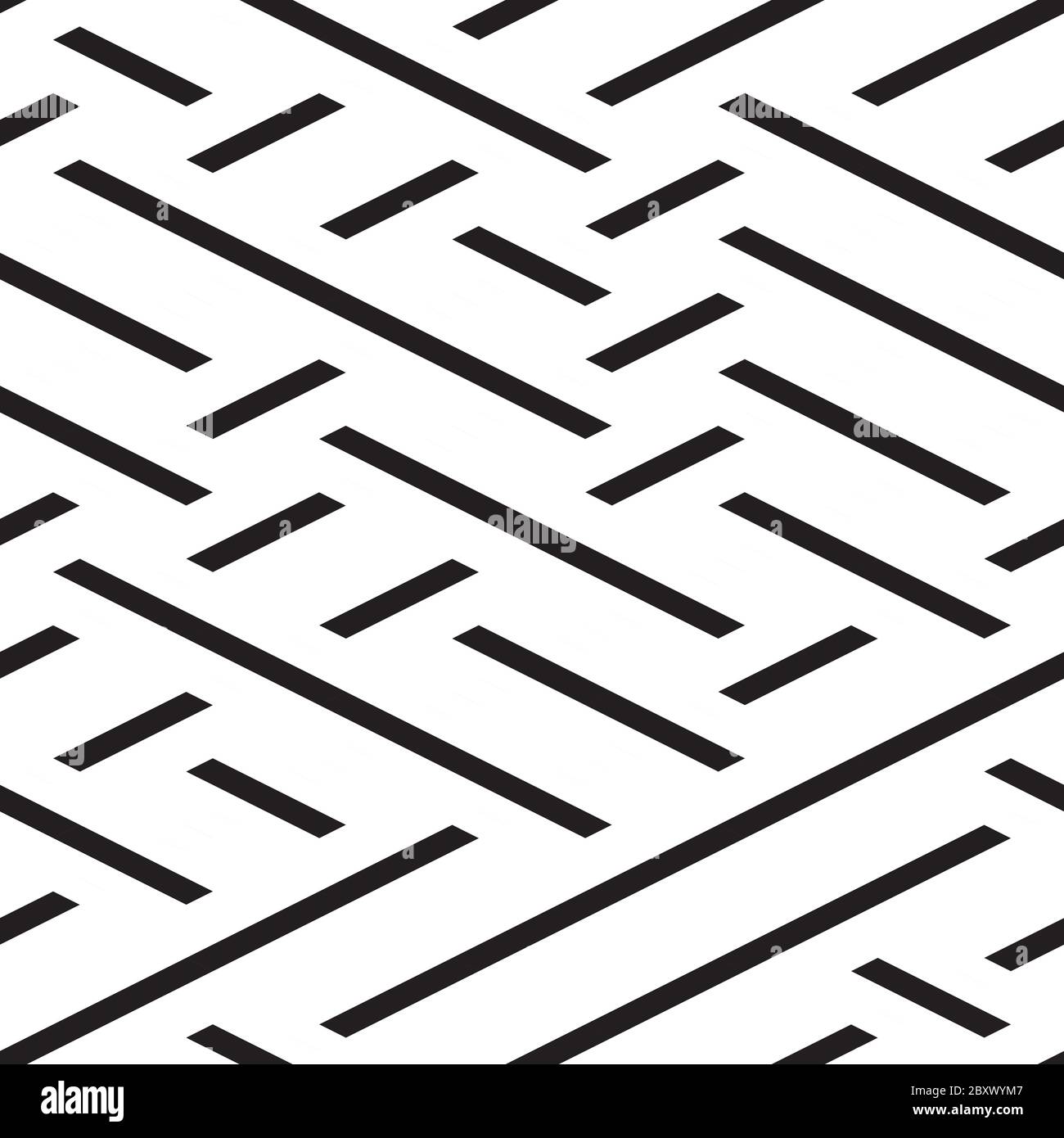 Seamless pattern with oblique black segments Stock Vector