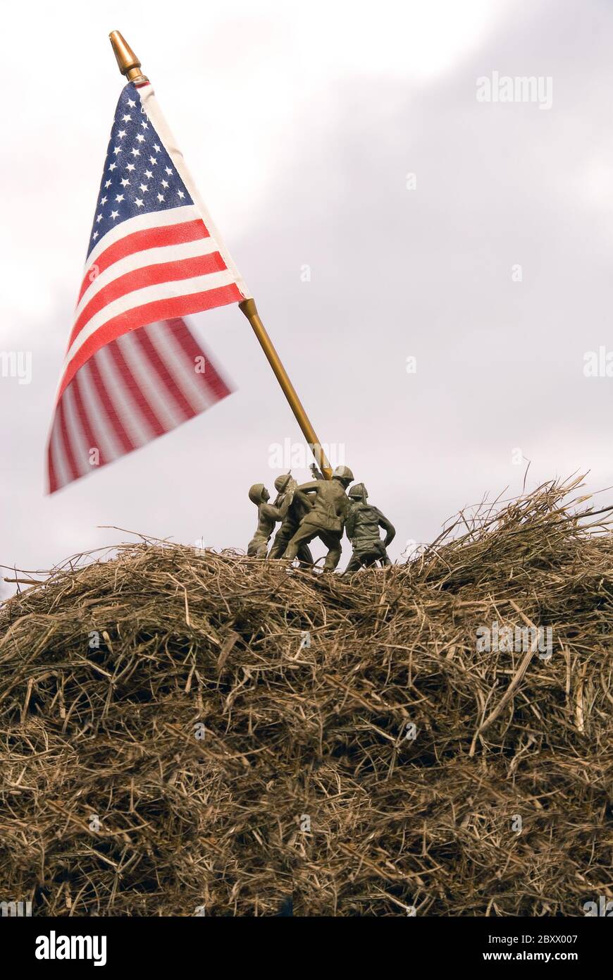 Iwo Jima Re-enactment Stock Photo