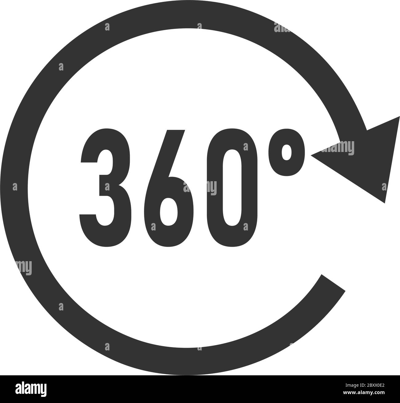 angle-360-degrees-black-icon-flat-on-white-background-stock-vector