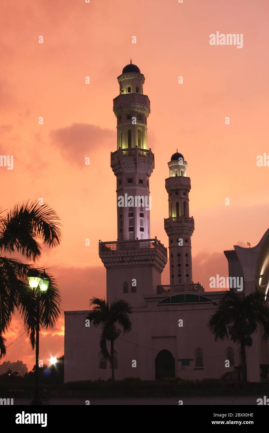 City Mosque, kota Kinabalu, Malaysia Stock Photo