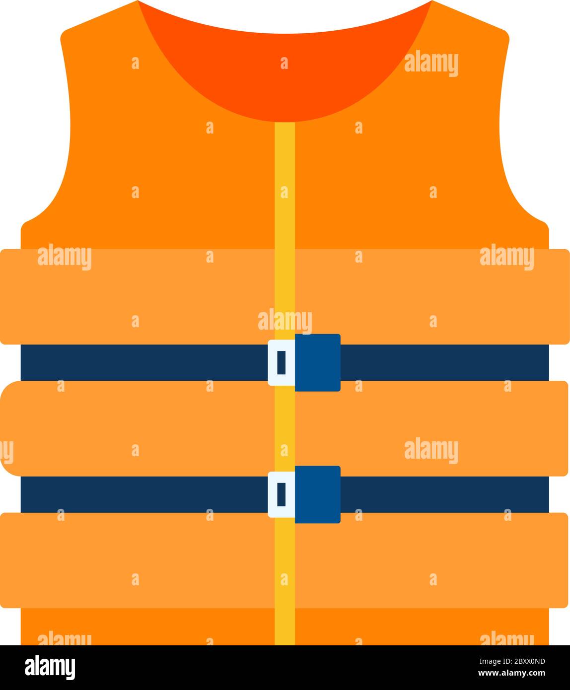 Life vest vector icon flat isolated Stock Vector