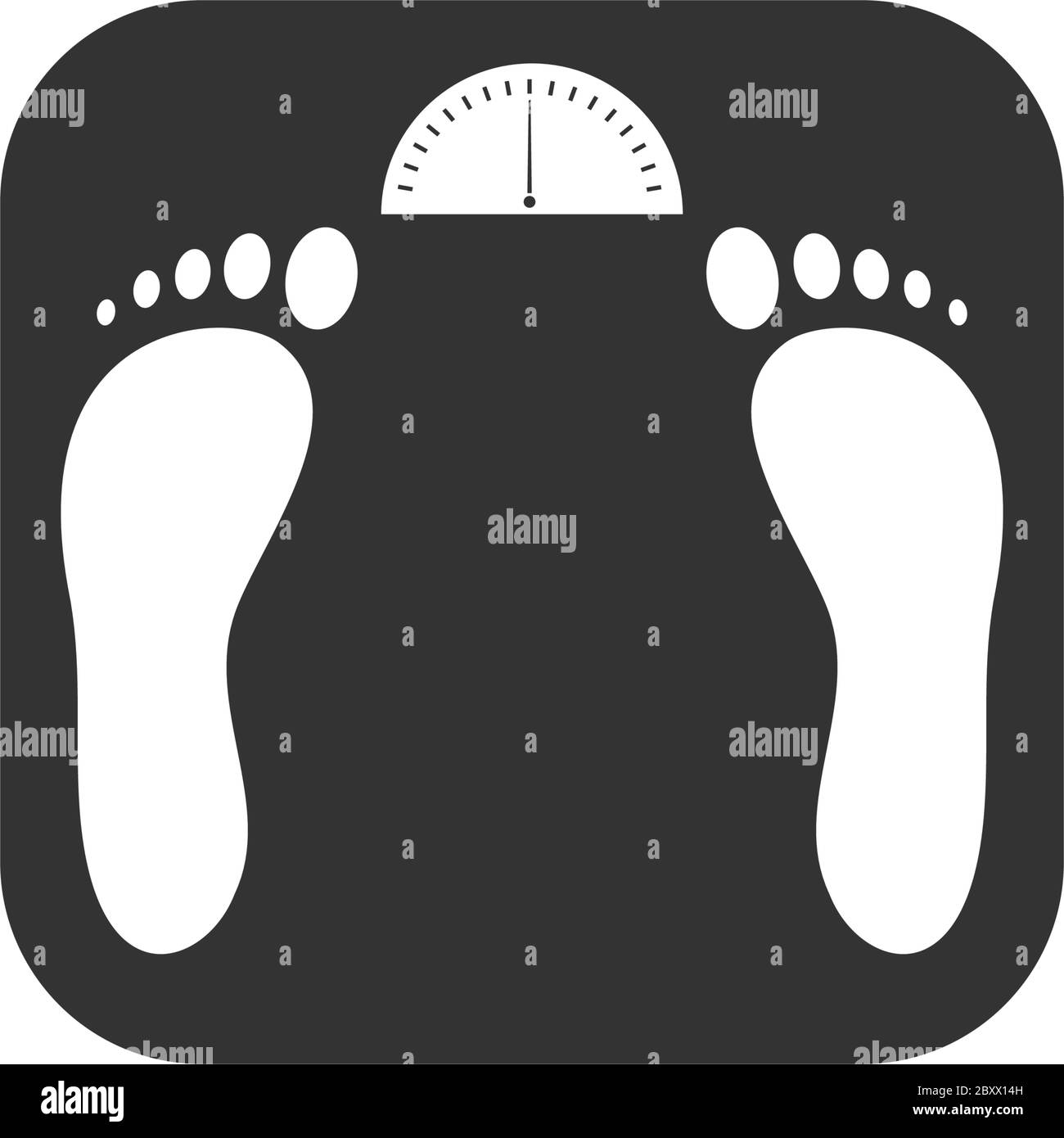 Scales. Black Icon Flat on white background Stock Vector Image & Art ...