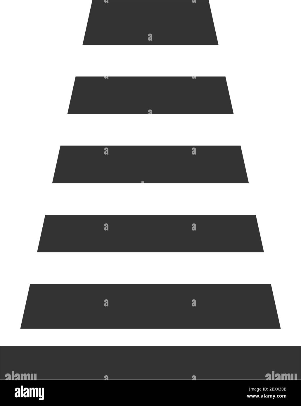 Traffic cone. Black Icon Flat on white background Stock Vector Image ...