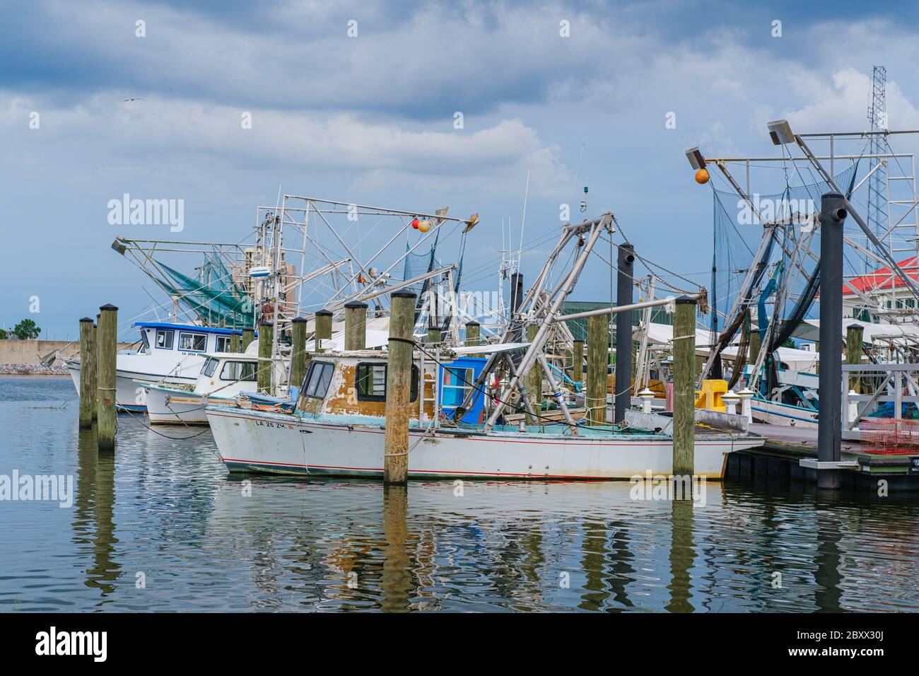 Lake pontchartrain new orleans fishing hires stock photography and