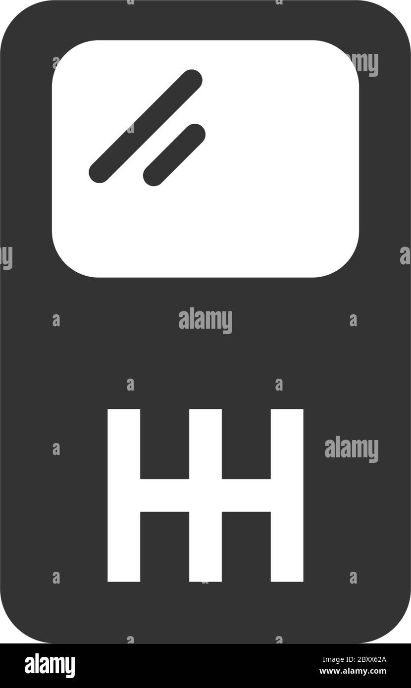 MP3 Player. Black Icon Flat on white background Stock Vector Image ...