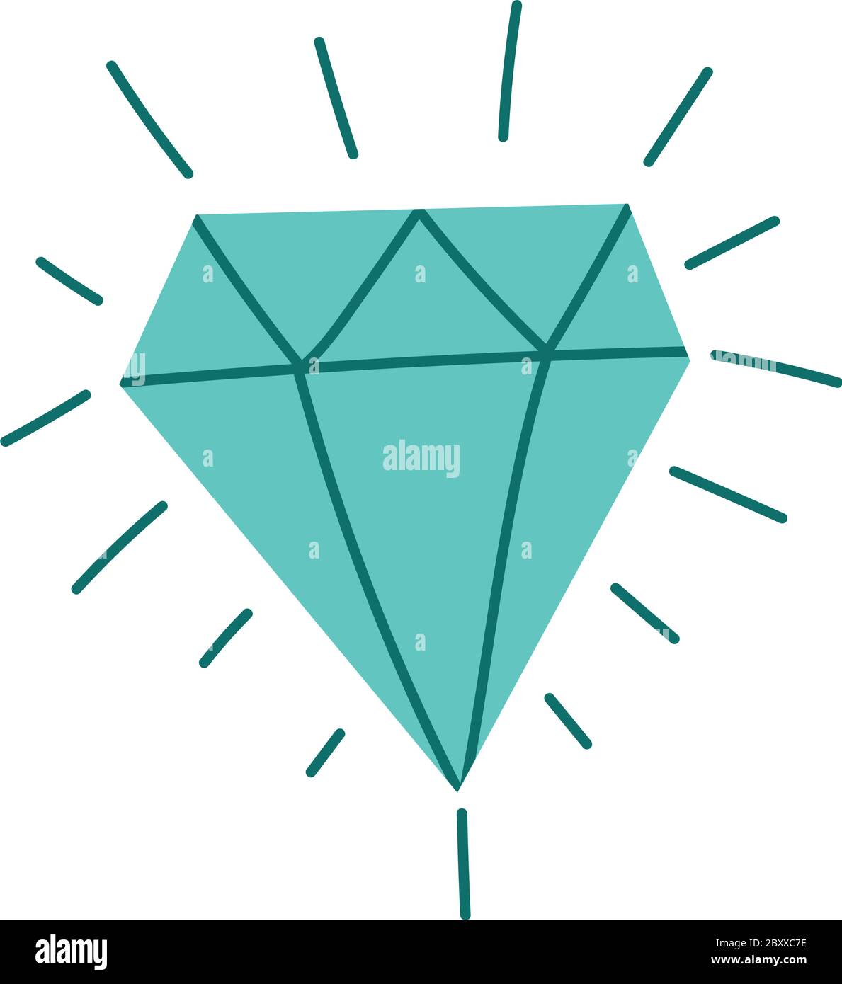 diamond luxury gem jewelry isolated design icon vector illustration ...