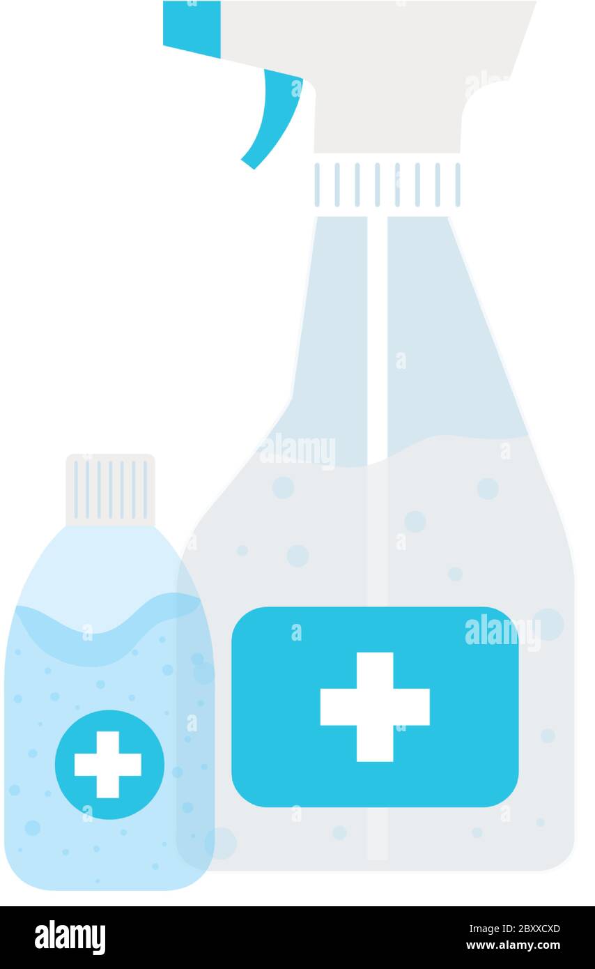 Hands sanitizer bottles vector design Stock Vector Image & Art Alamy