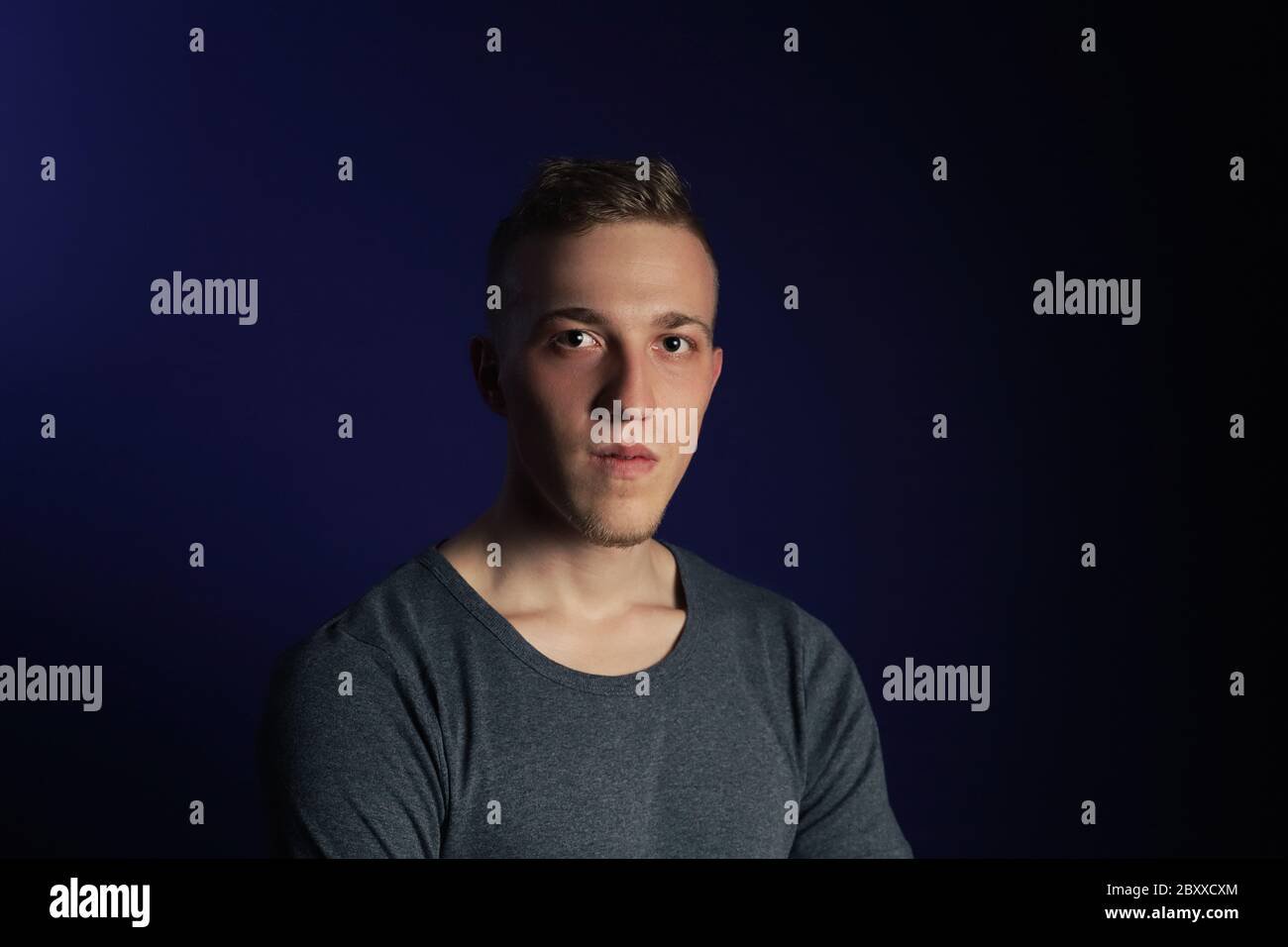 Portrait handsome blonde young man hi-res stock photography and images ...