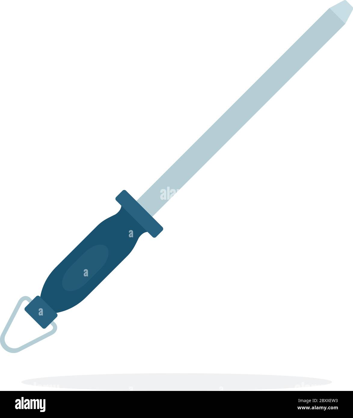 Knife sharpener vector flat material design isolated object on white