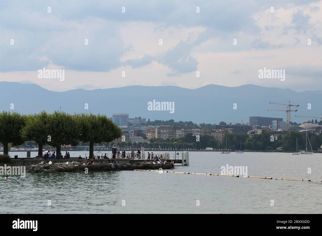 Geneva lake , Switzerland Stock Photo