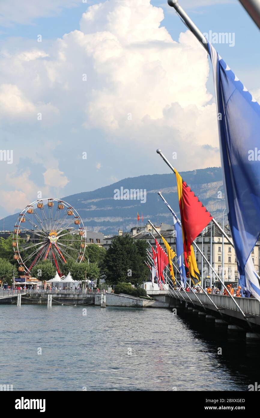 Geneva lake , Switzerland Stock Photo