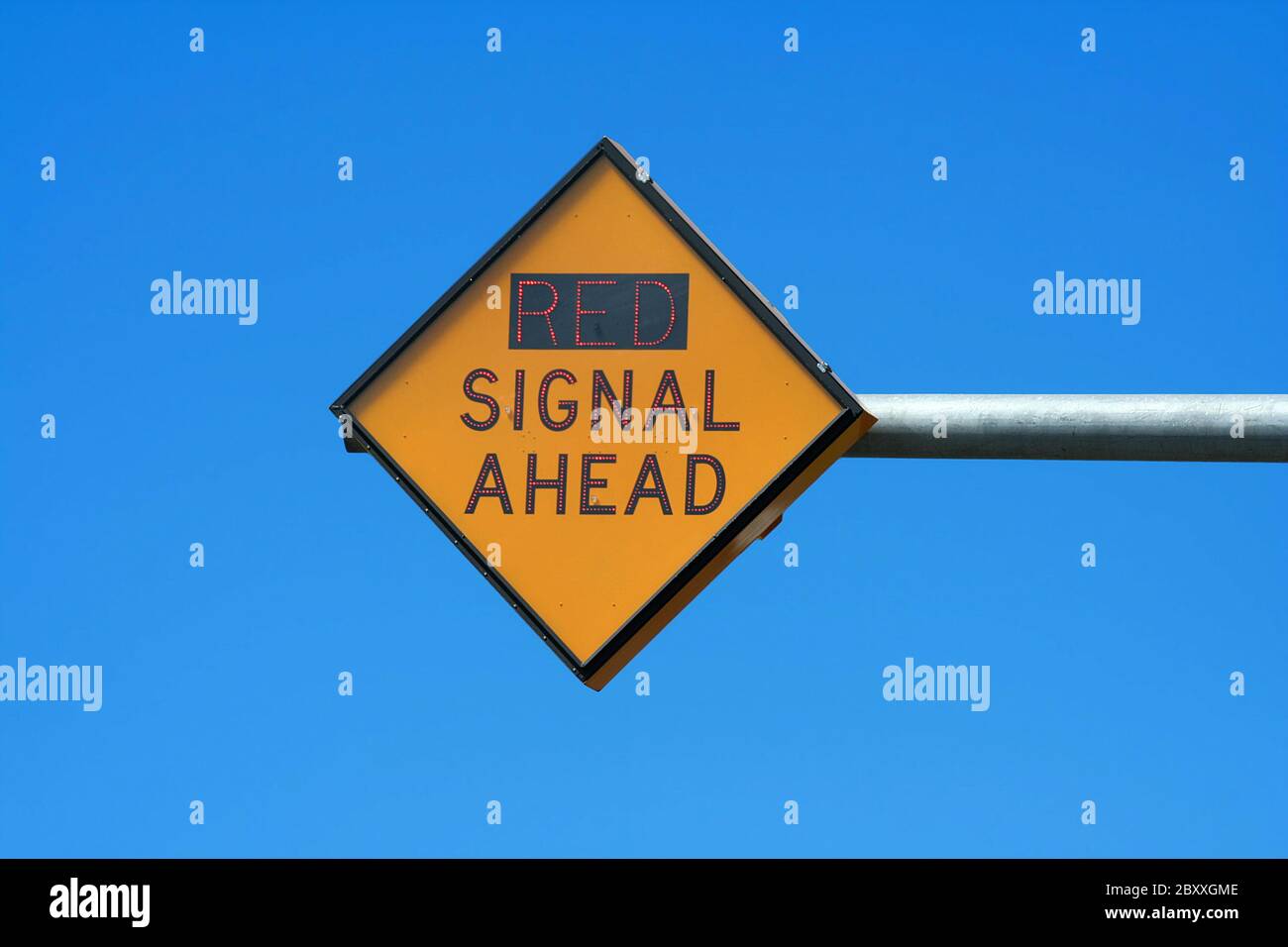 red-signal-ahead-sign-stock-photo-alamy