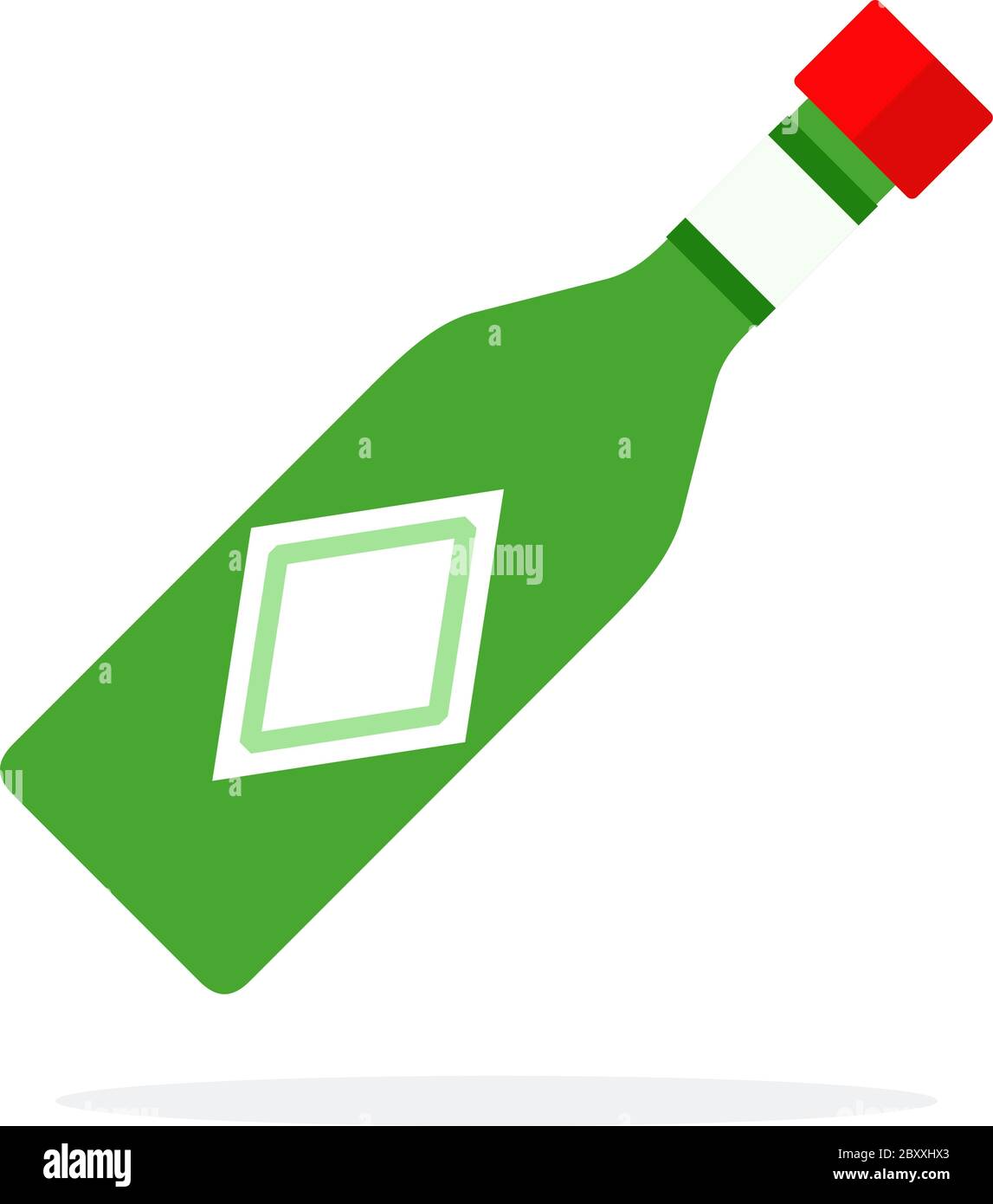 Pesto sauce in a glass bottle vector flat isolated Stock Vector