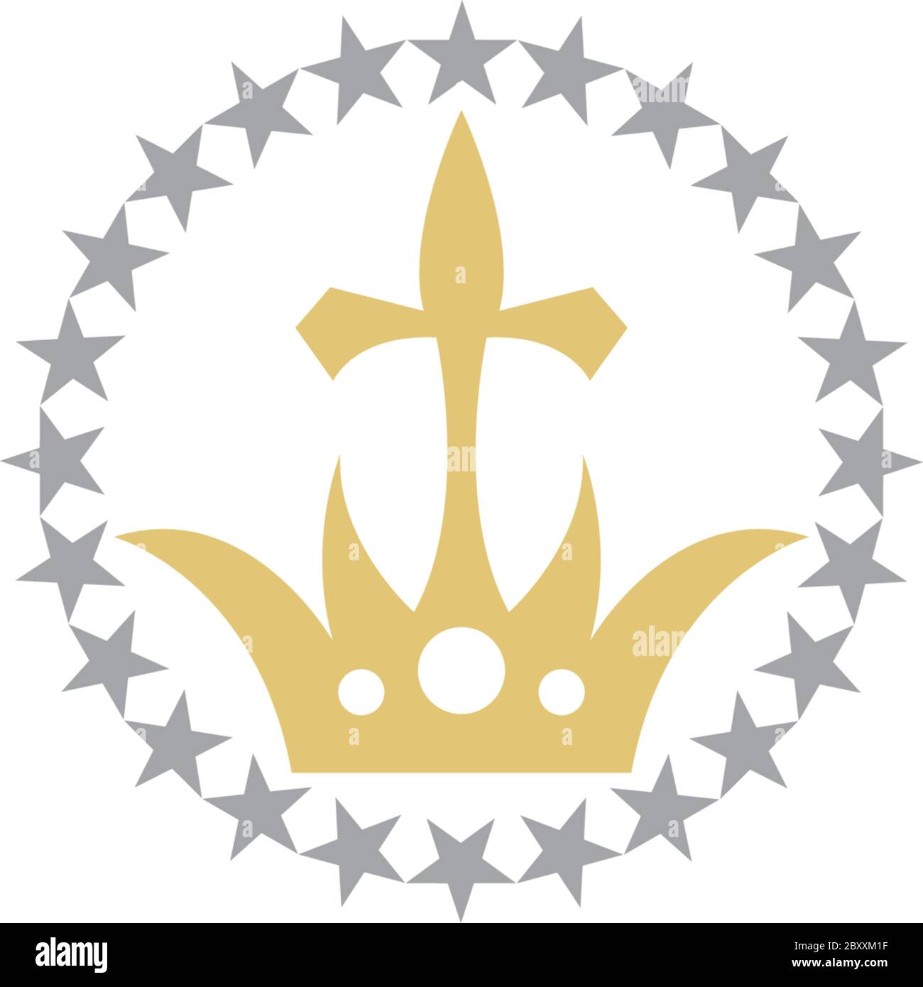 Crown Concept Logo icon Design Template Stock Vector