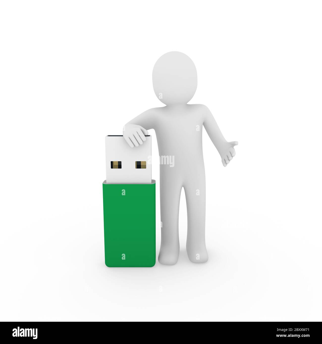 3d man usb flash drive hi-res stock photography and images - Alamy