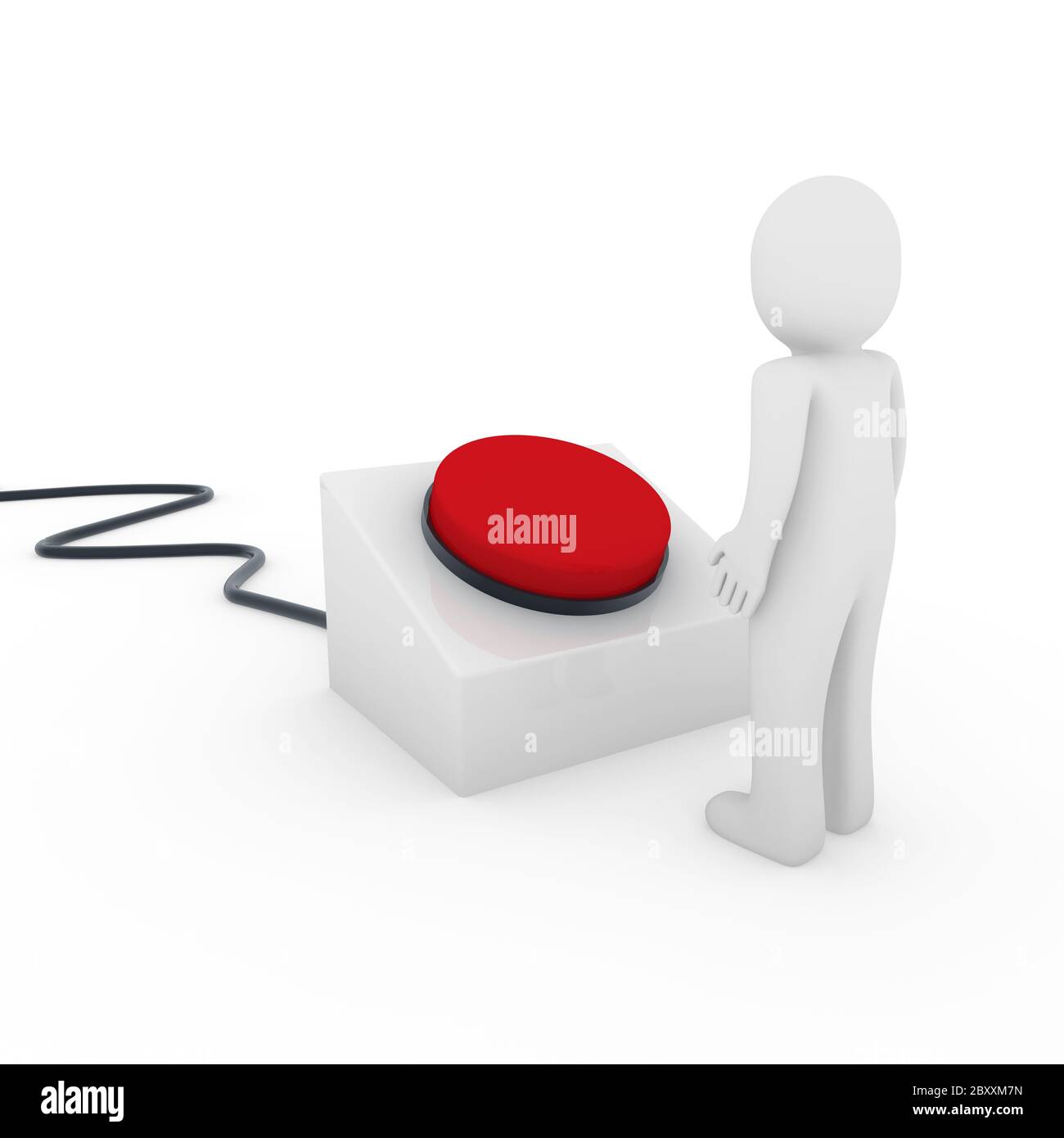 Human Button 3d human button Stock Photo - Alamy