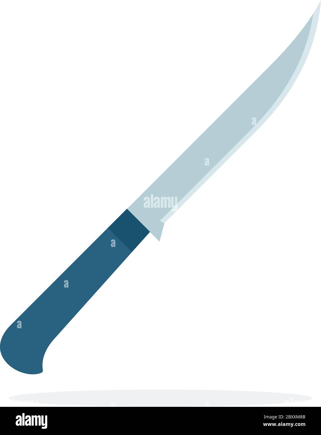 Steak knife vector flat material design isolated object on white
