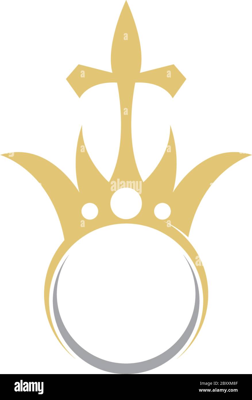 Crown Concept Logo icon Design Template Stock Vector Image & Art - Alamy