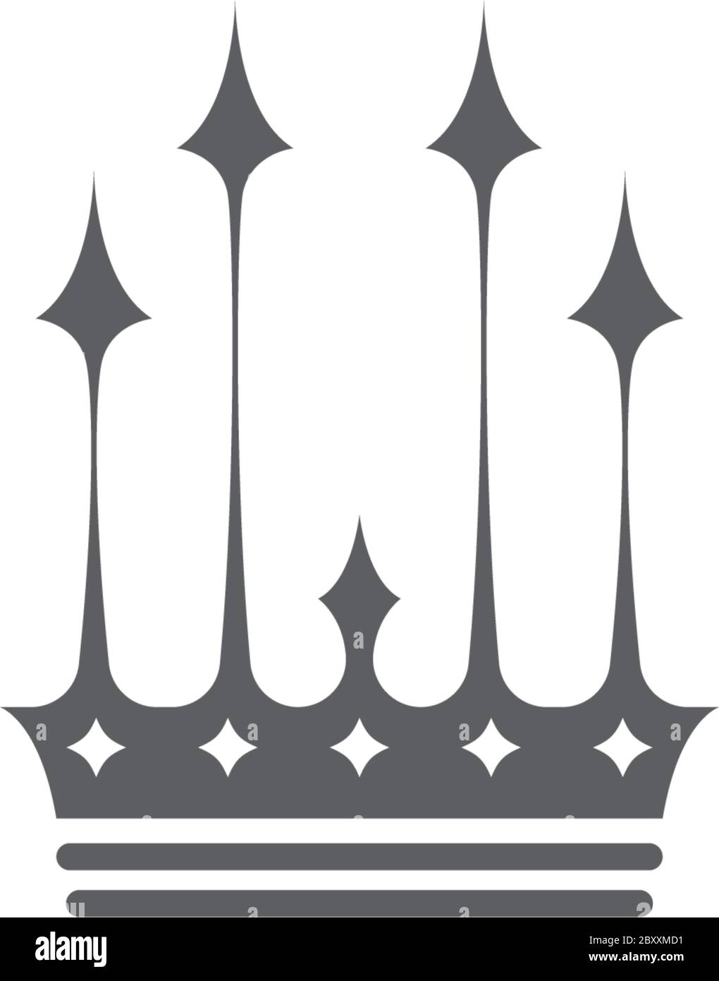 Crown Concept Logo icon Design Template Stock Vector Image & Art - Alamy