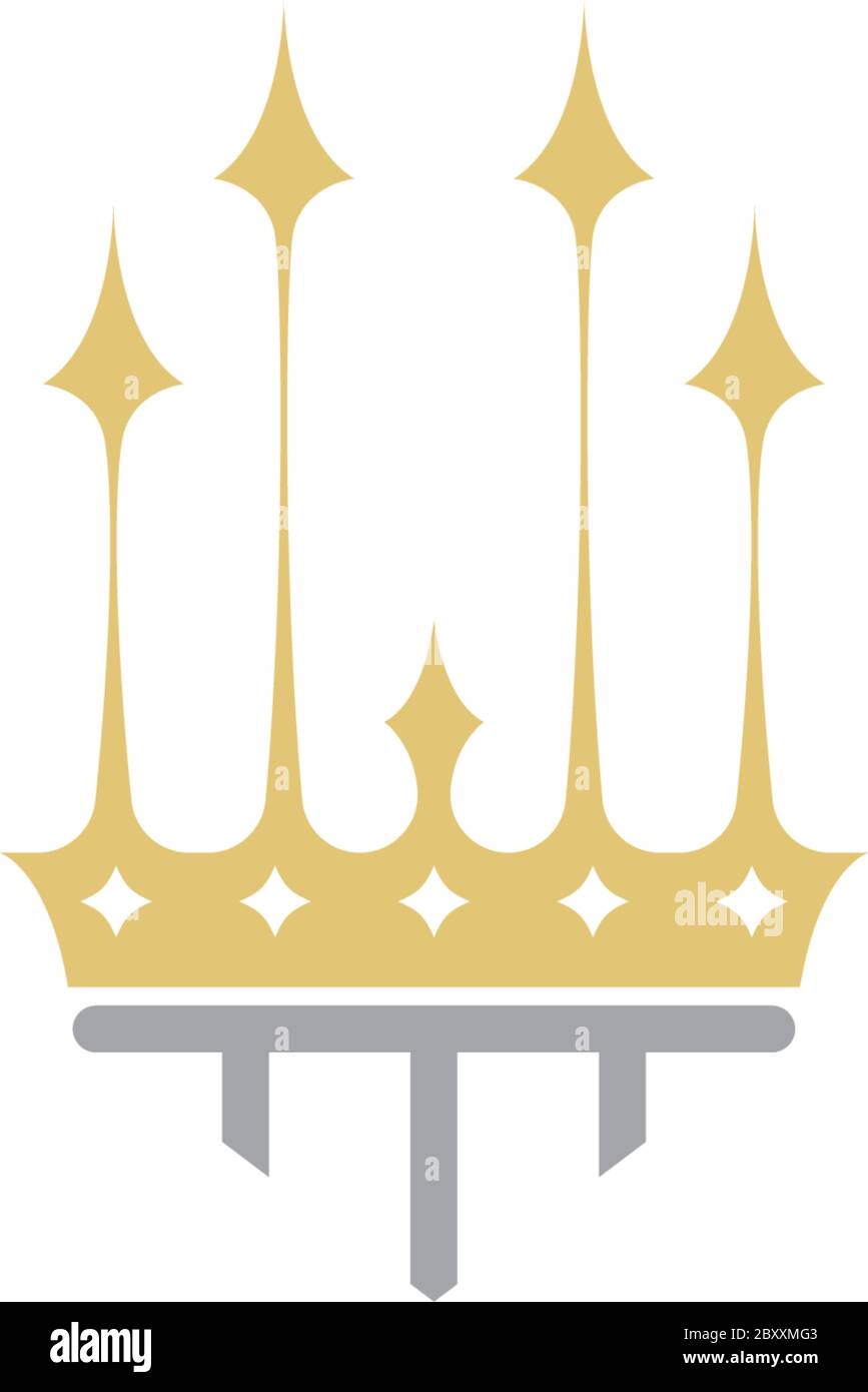 Crown Concept Logo icon Design Template Stock Vector Image & Art - Alamy