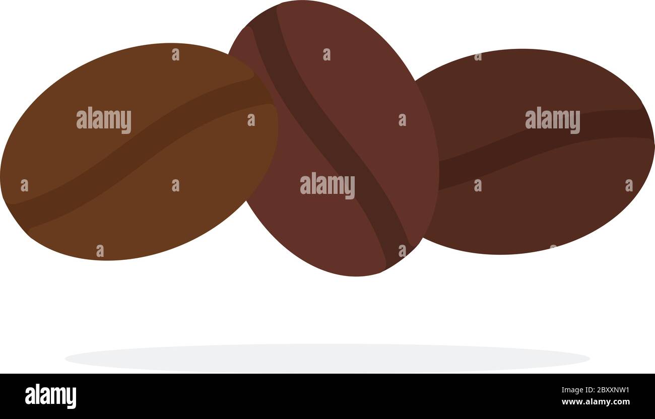 Roasted coffee beans vector flat isolated Stock Vector Image & Art - Alamy
