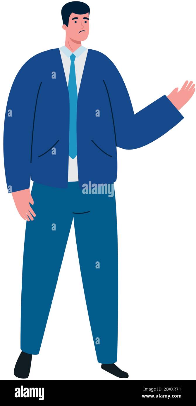 sad businessman avatar vector design Stock Vector Image & Art - Alamy