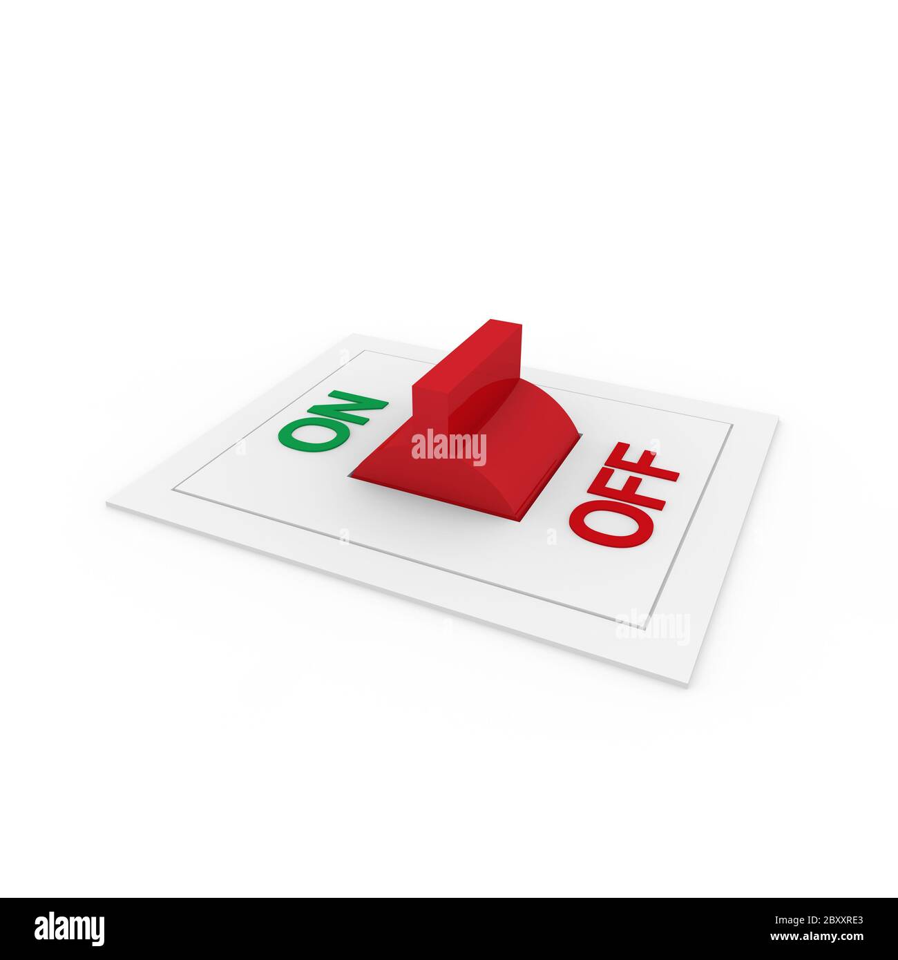 3d on off switch hi-res stock photography and images - Alamy image.