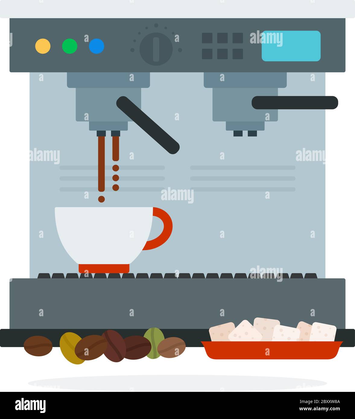 Automatic bean to cup coffee machine Cut Out Stock Images & Pictures ...