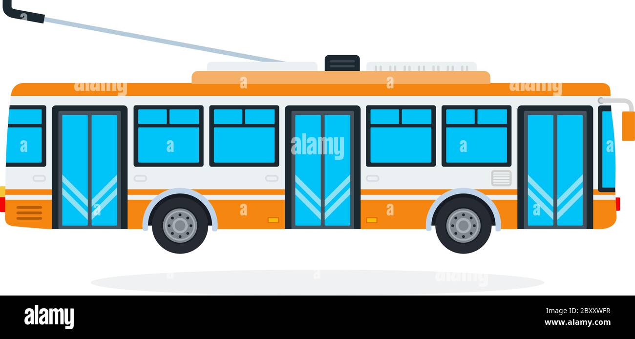 Trolleybus vector flat isolated Stock Vector Image & Art Alamy