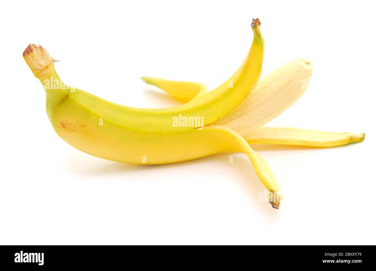 peeled banana Stock Photo