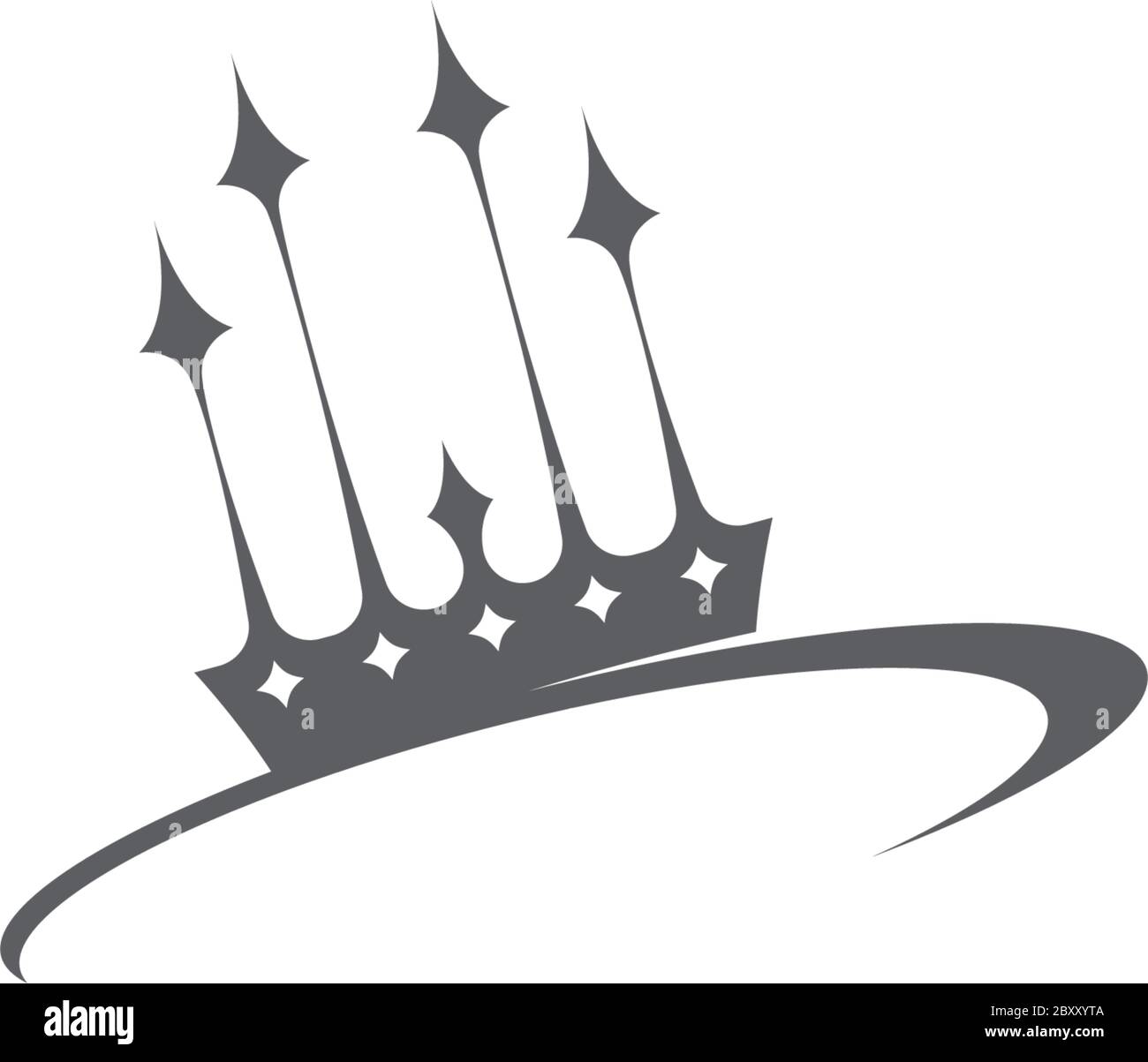 Crown Concept Logo icon Design Template Stock Vector Image & Art - Alamy