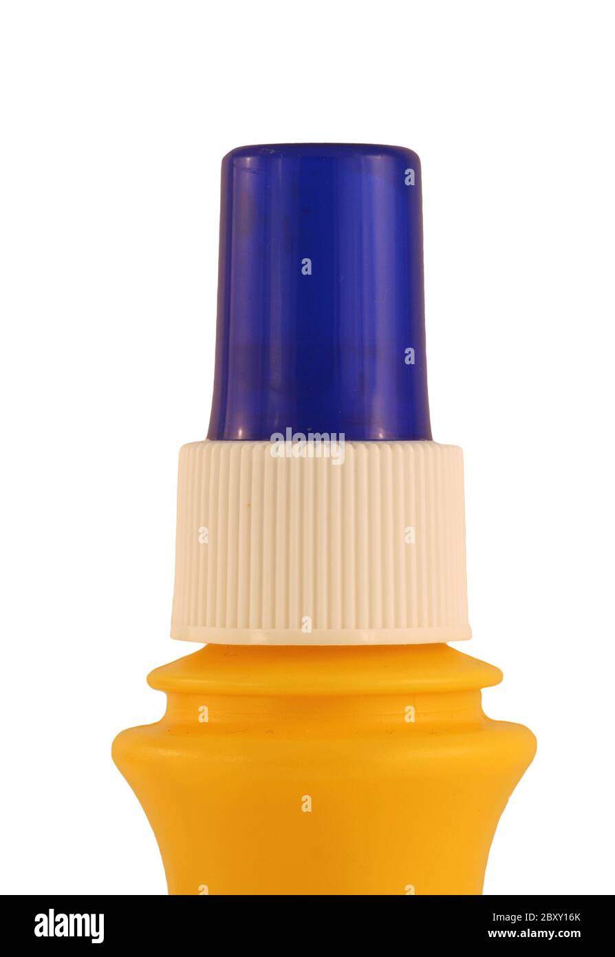 A Isolated spray butter bottle on white Stock Photo Alamy