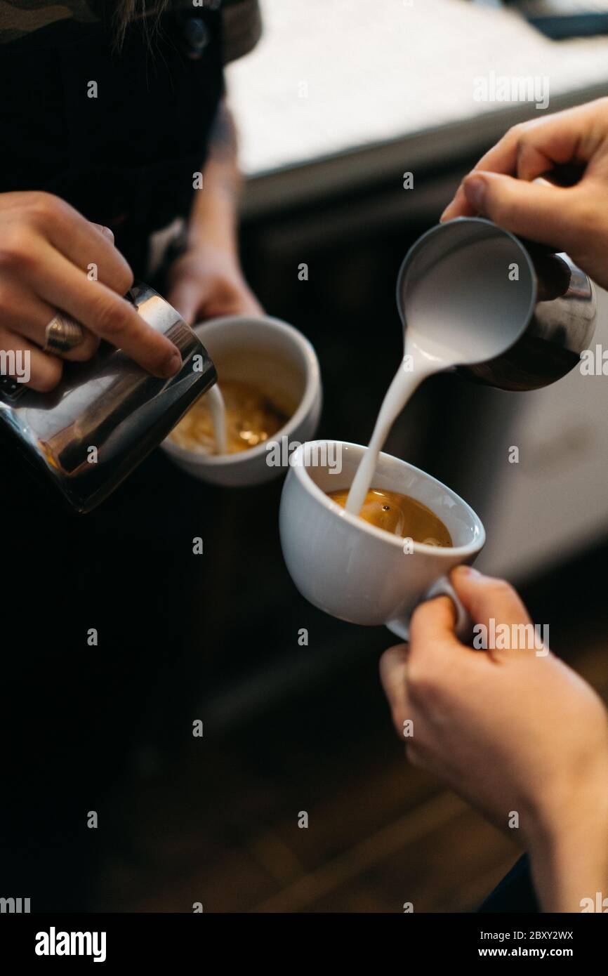 Elegant coffee shop vibes Stock Photo Alamy