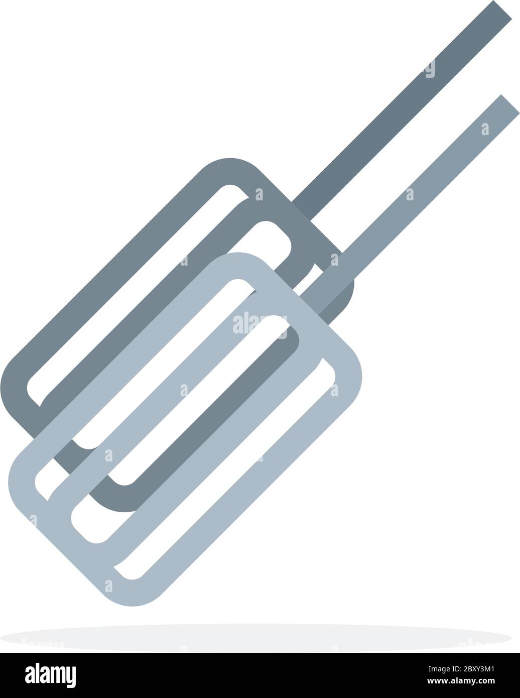 Square beaters for the mixer vector flat isolated Stock Vector