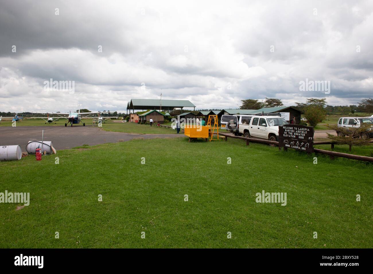 Nanyuki Airport Kenya Africa Stock Photo