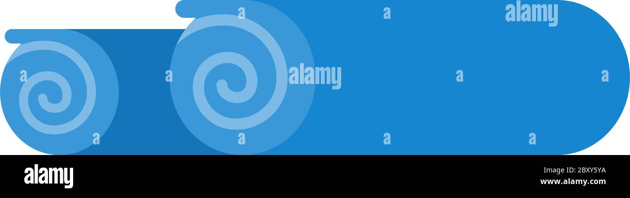 Rolled towels vector icon flat isolated Stock Vector