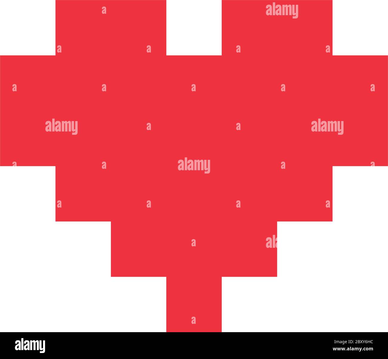 Video game heart pixelated icon Cut Out Stock Images & Pictures - Alamy