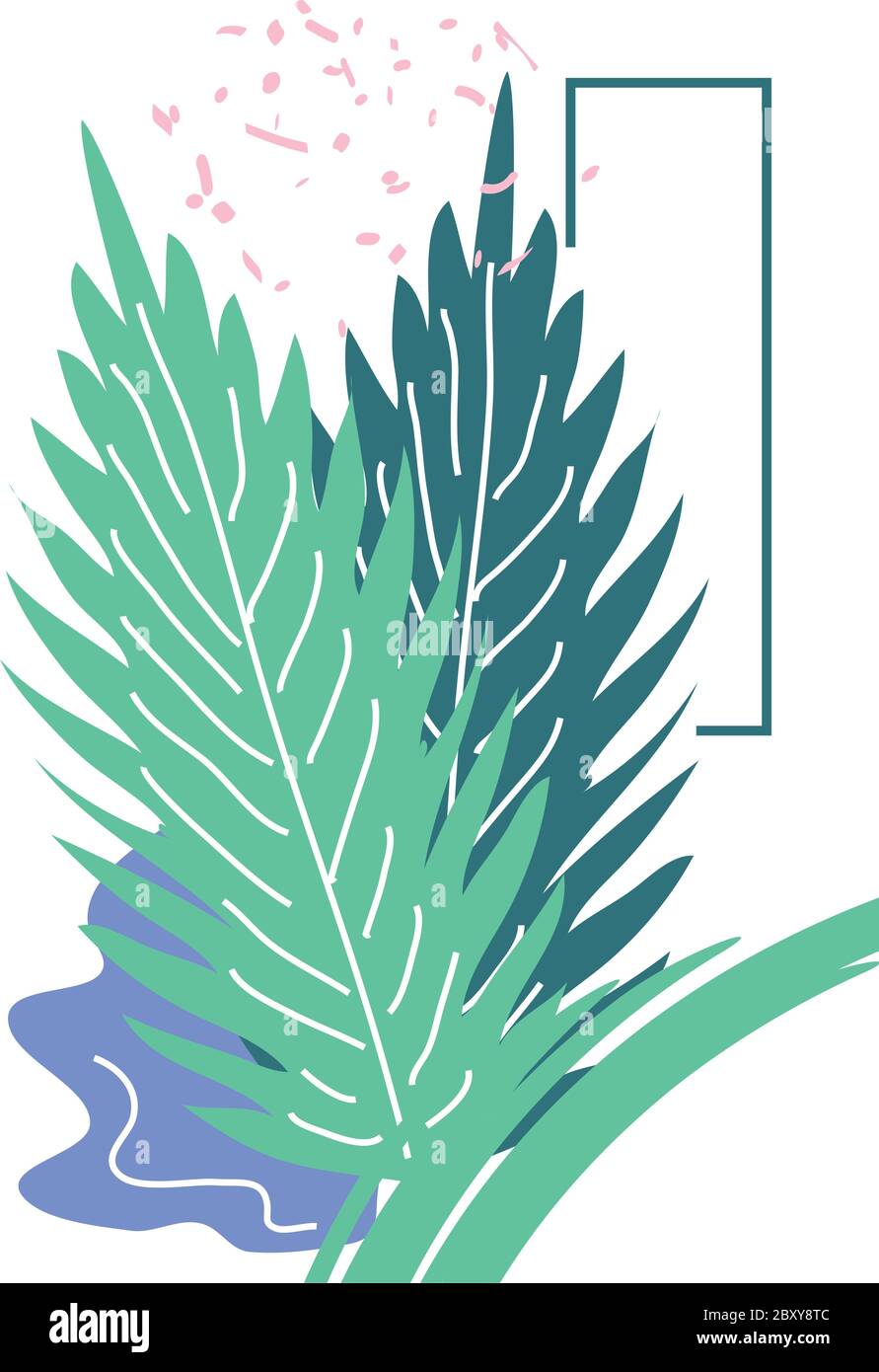 abstract design with nature inspired and abstract shapes vector