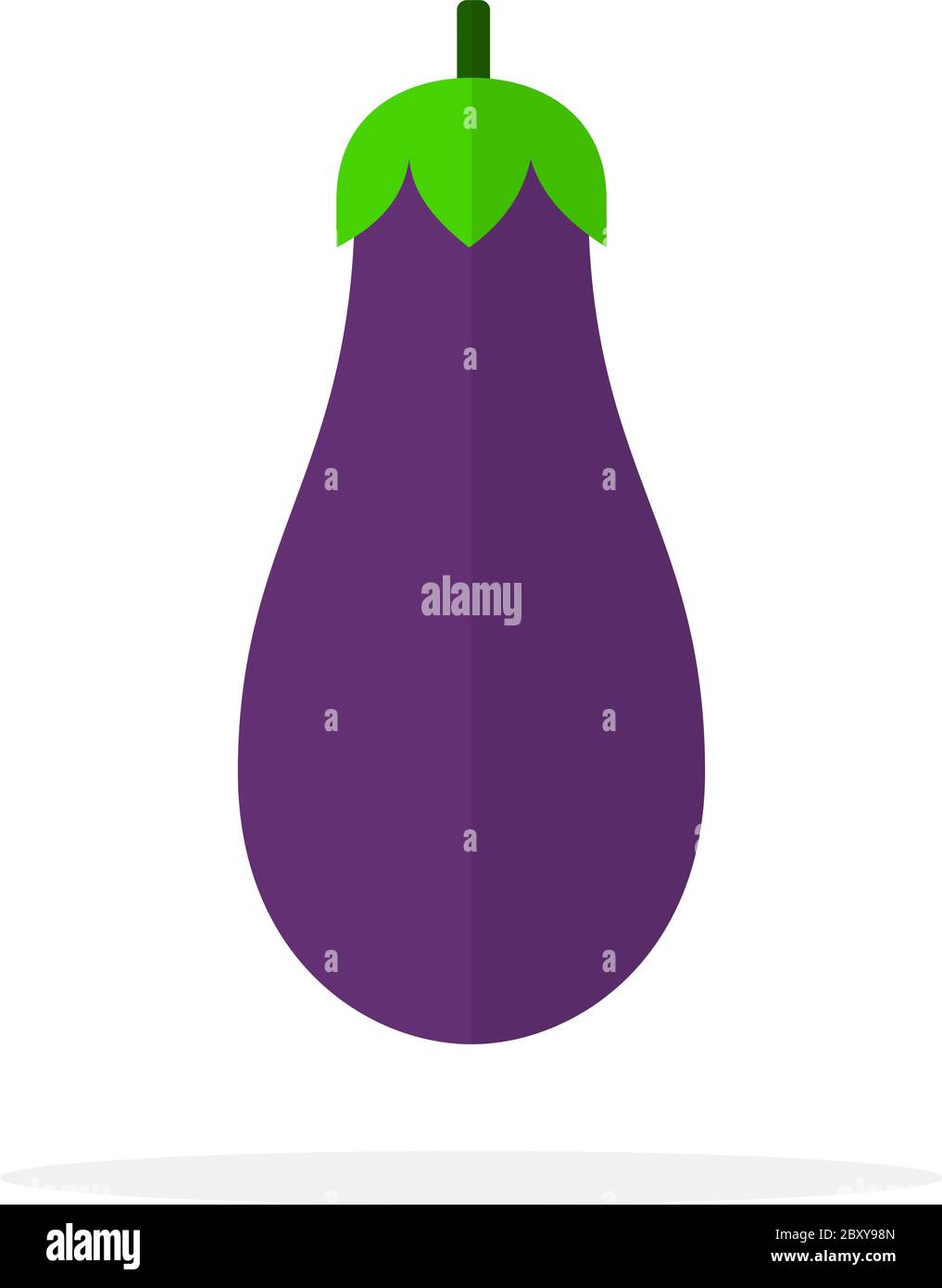 Eggplant vector flat isolated Stock Vector