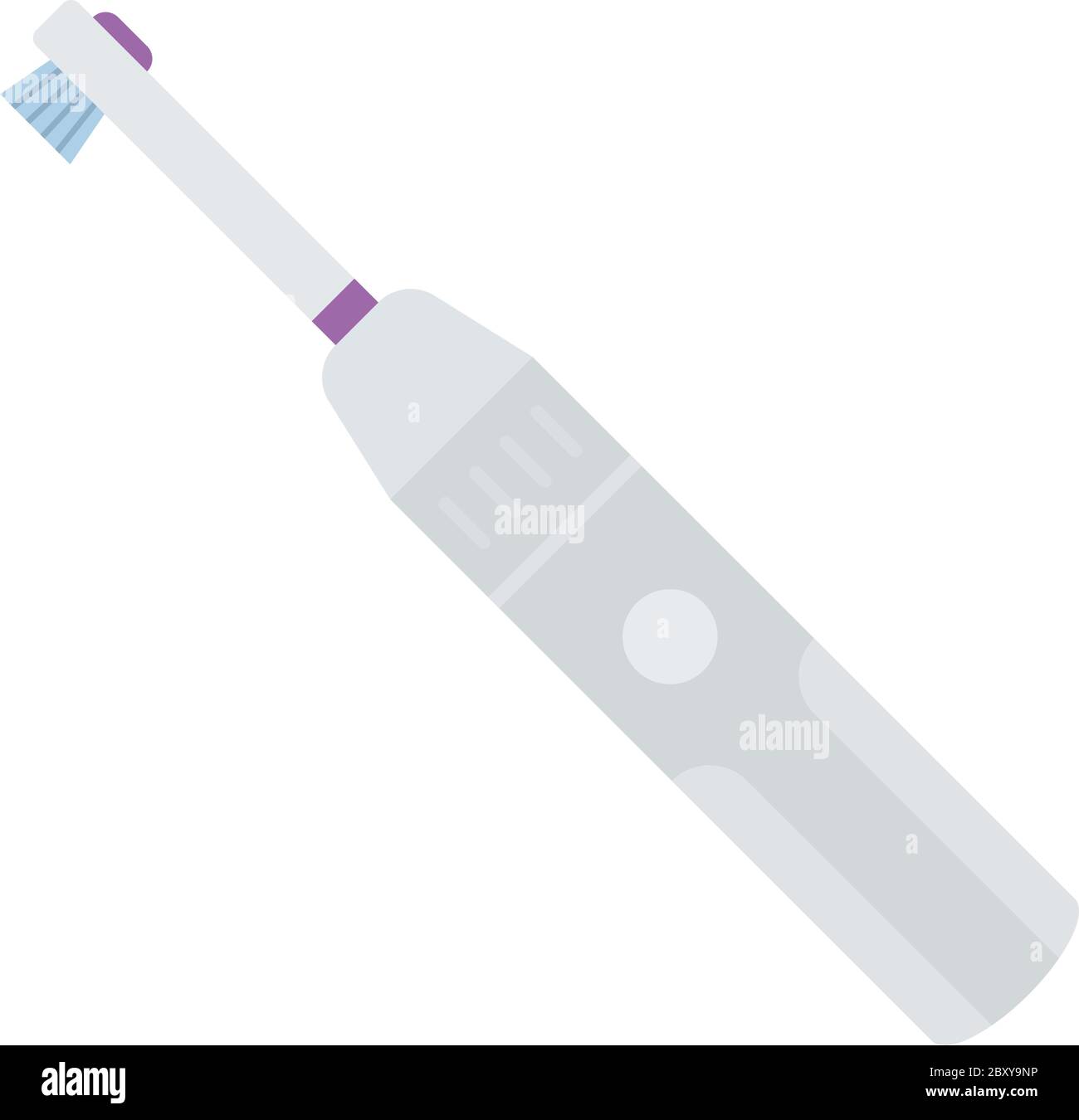 Electric toothbrush vector icon flat isolated Stock Vector
