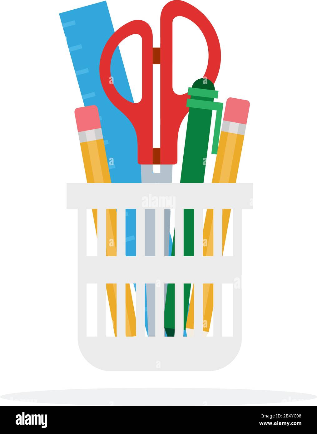 Stationery items Stock Vector Images Alamy