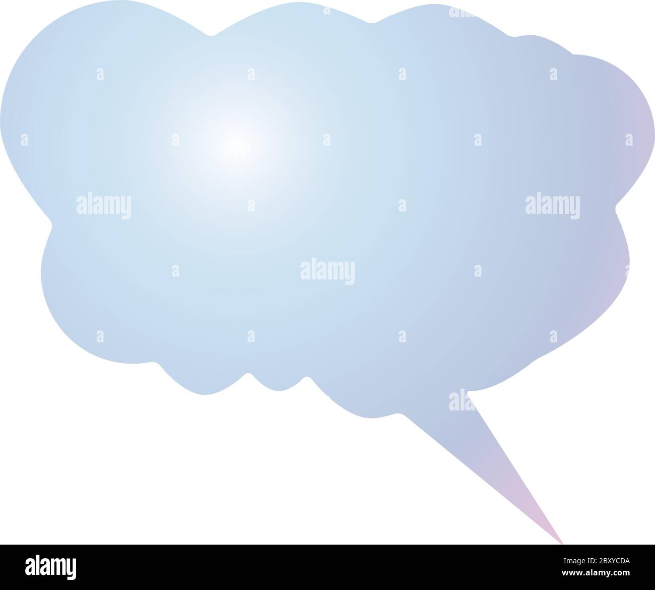 Thought and Speech bubble Stock Photo