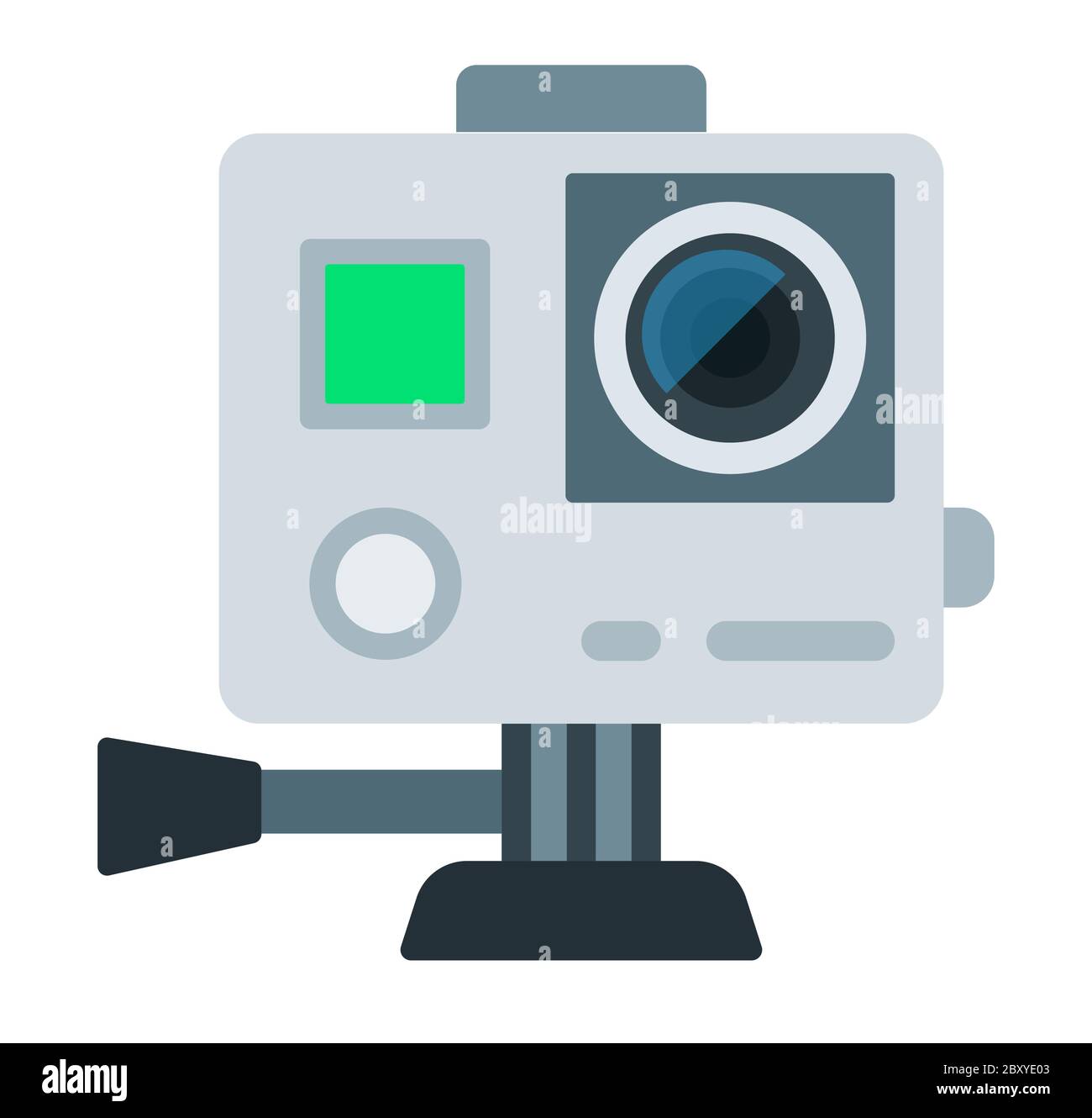 Camera Drone vector icon flat isolated. Stock Vector