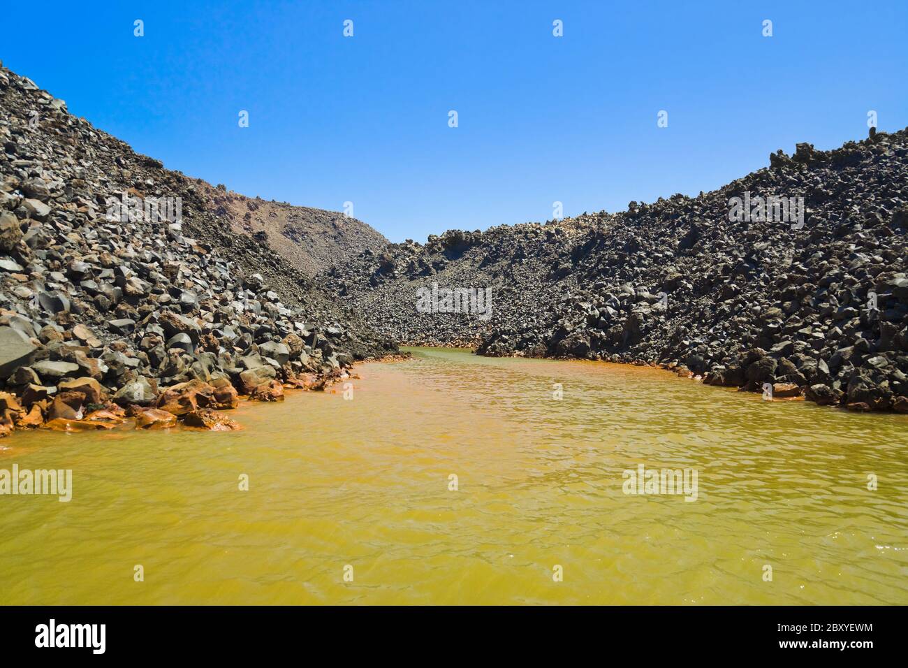 Santorini volcano (Greece) Stock Photo