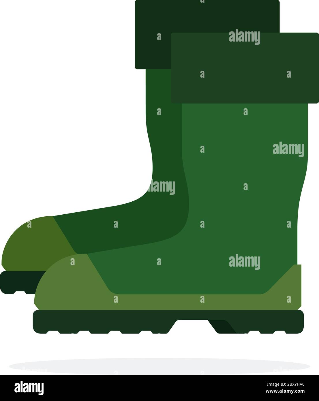 Fishing boots flat isolated vector Stock Vector Image & Art Alamy