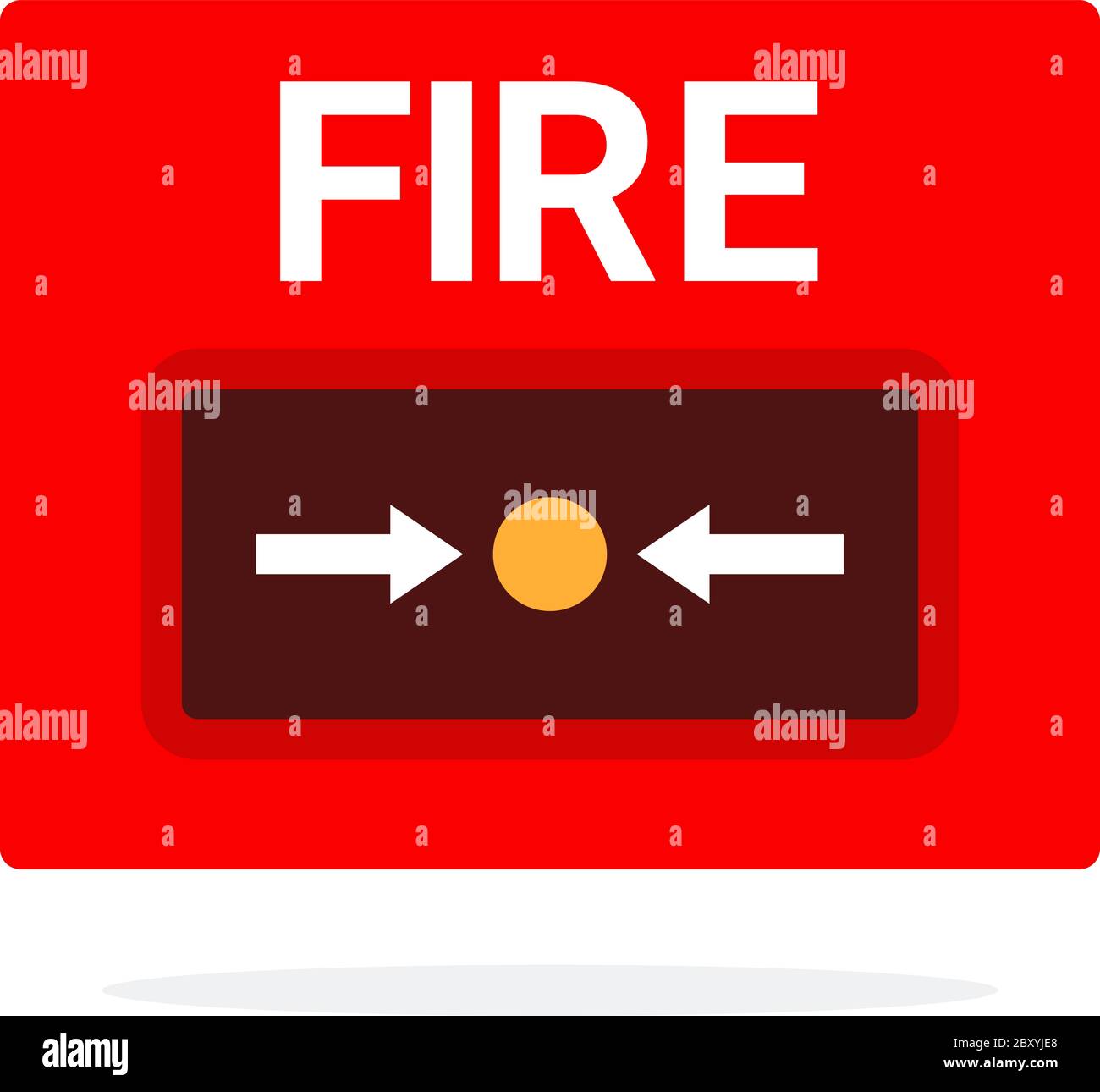 Fire button Stock Vector