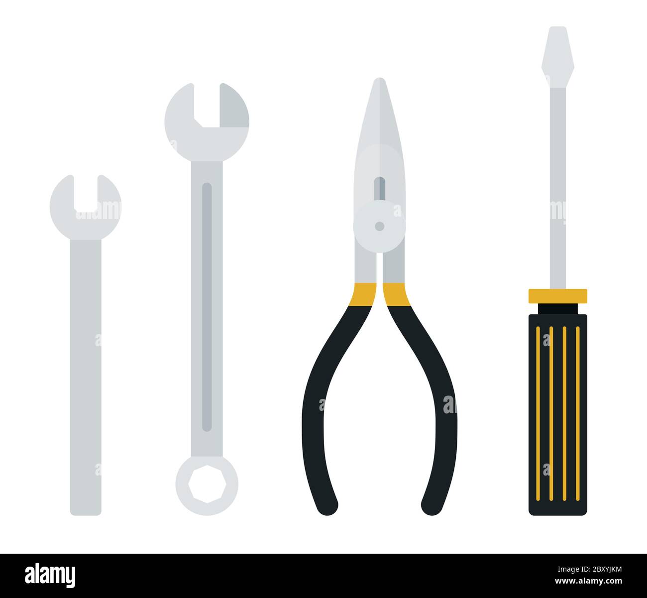 Set of tools Drone wireless vector icon flat isolated. Stock Vector