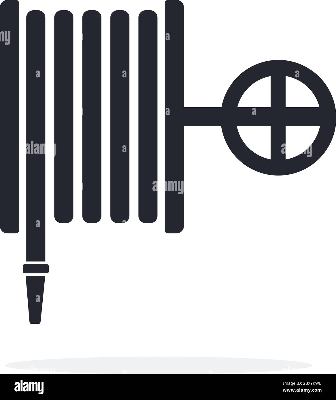 Firehose vector icon flat isolated Stock Vector