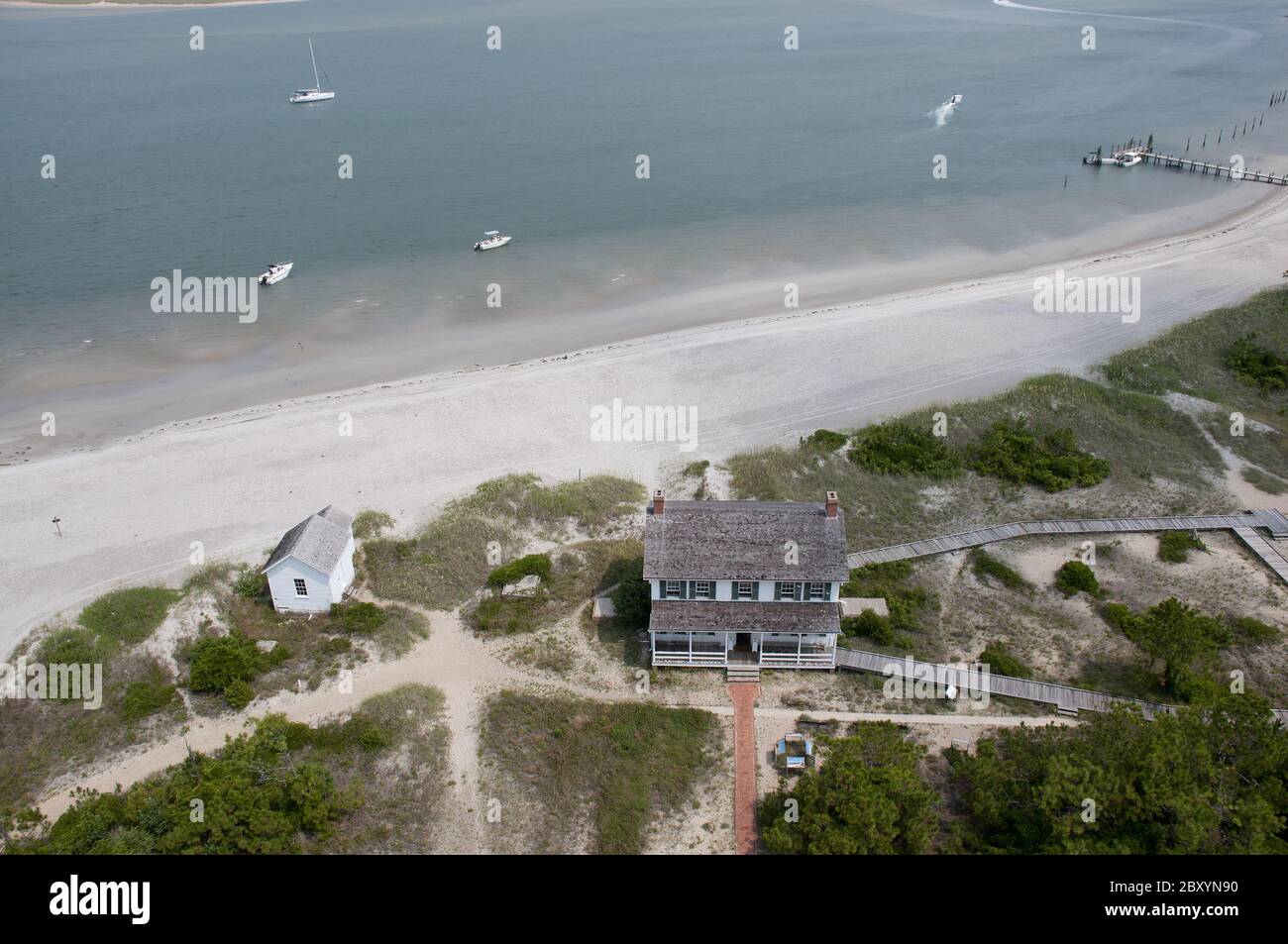 Lighthouse Keeper's House Stock Photo